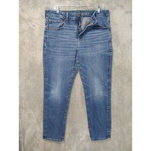 American Eagle Jeans Men 34x30 Blue Denim Athletic Fit Airflex Mid Rise